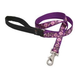 LupinePet Original Designs Multicolor Rose Garden Nylon Dog Leash