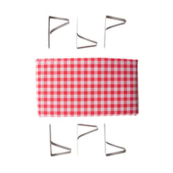 Stansport Red/White Tablecloth 54 in. W X 72 in. L 1 pk