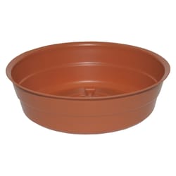 Curtis Wagner Plastics 4 in. W X 4 in. D X 4 in. D Vinyl Plant Saucer Terracotta