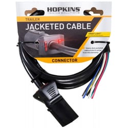 Hopkins 7 Blade LED Test Molded Connector with Cable 6 ft.