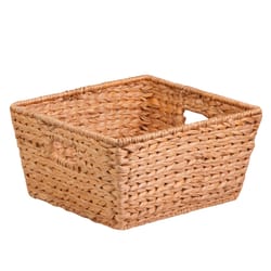 Honey-Can-Do Banana Leaf 15 in. L X 15 in. W X 8 in. H Brown/Natural Storage Basket