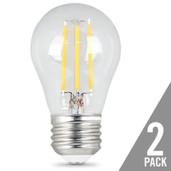 Feit A15 E26 (Medium) LED Bulb Soft White 60 Watt Equivalence 2 pk