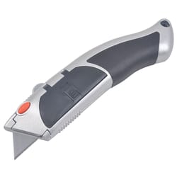Steel Grip 7 in. Retractable Auto Reload Utility Knife Silver 1 pk