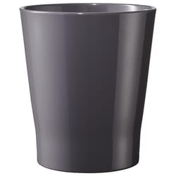 SK 5.9 in. H X 5.5 in. D Clay Merina Orchid Pot Gray