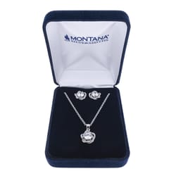 Montana Silversmiths Women's Starlight Flower Silver Jewelry Sets Brass Water Resistant