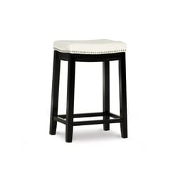 Linon Home Decor White Polyurethane Barstool 24 in.