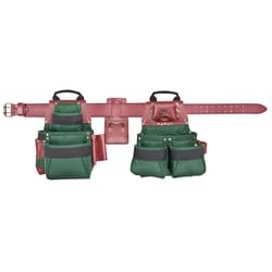 CLC Signature Elite Pro 17 pocket Ballistic Nylon Framers Combo Tool Belt 54 in. L Green L 29 in. 42