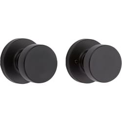 Kwikset Signature Series Pismo Matte Black Knob Right or Left Handed