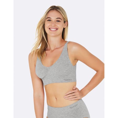 Boody Bamboo Padded Bra - Light Grey Marl - Boody