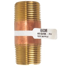 JMF Company 1 in. MPT X 1 in. D MPT Brass Nipple 3 in. L