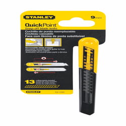 Stanley 5.1 in. Retractable Snap-Off Utility Knife Black/Yellow 1 pk