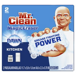 Mr. Clean Magic Eraser Non-Scratch Eraser Sponge For Kitchen 4.6 in. L 2 pk