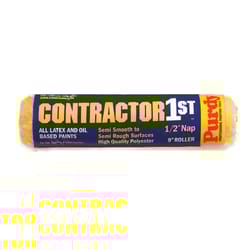 Purdy  Contractor 1st  Polyester  1/2 in.  x 9 in. W Paint Roller Cover  1 pk 