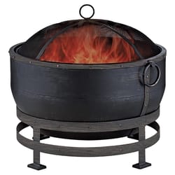 Endless Summer 28.3 in. W Steel Timeless Round Wood Fire Pit