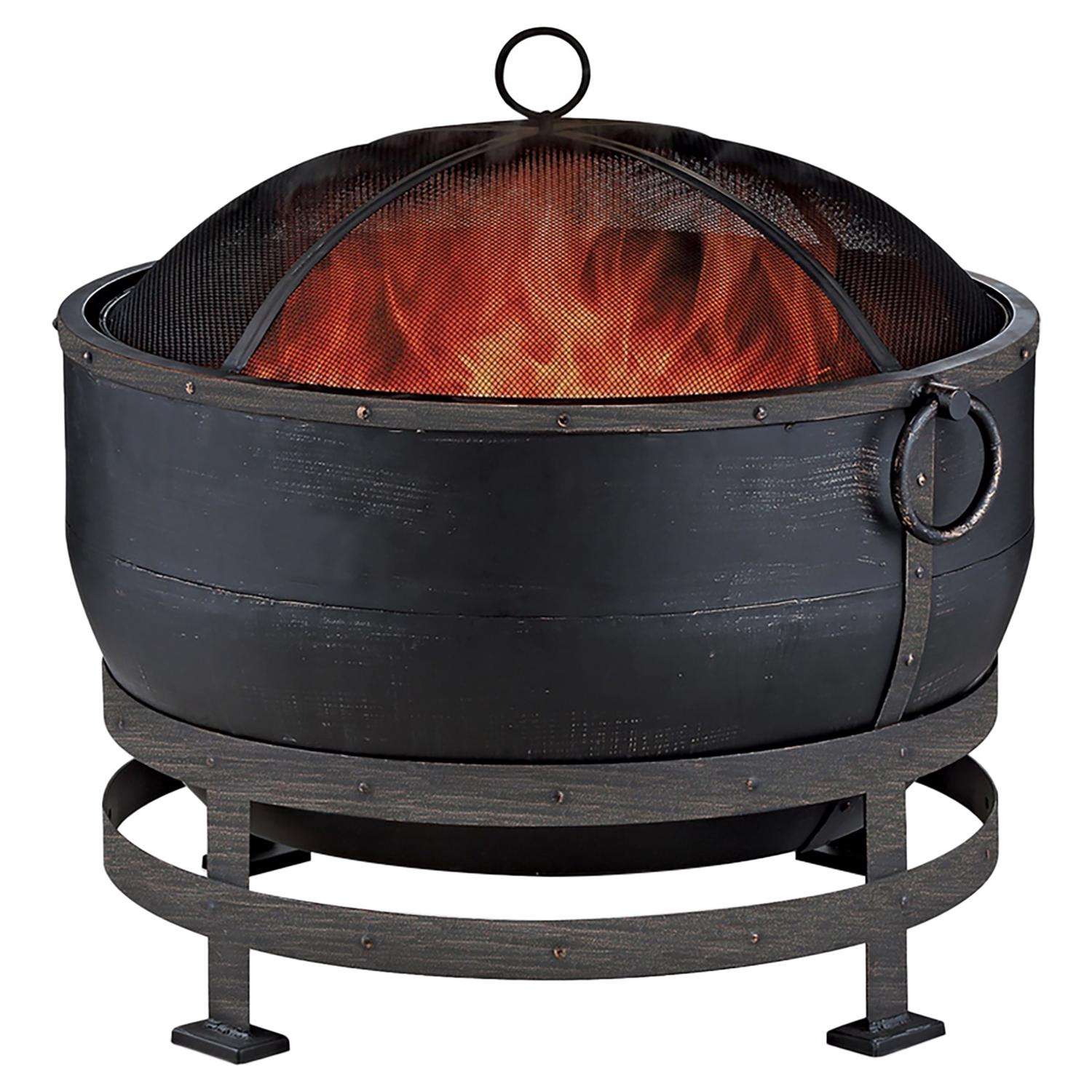 Endless Summer 28.3 in. W Steel Timeless Round Wood Fire Pit Ace Hardware