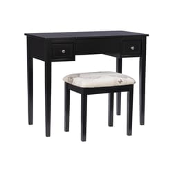 Linon Home Decor Vannoy Modern 18 in. W X 36 in. L Rectangular Vanity Table Set