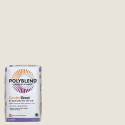 Custom Building Products  Polyblend  Indoor and Outdoor  Snow White  Grout  25 lb. 