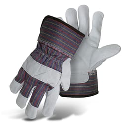 Boss Men's Indoor/Outdoor Work Gloves Pearl Gray L 3 pair