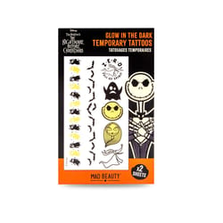 Mad Beauty Disney Black/Yellow Nightmare Before Christmas Temporary Tattoos 1 pk