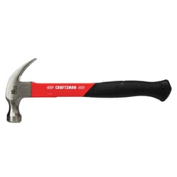 Craftsman 16 oz Smooth Face General Purpose Claw Hammer 10.75 in. Fiberglass Handle