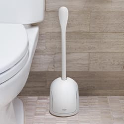 Good Grips Compact Plastic Toilet Brush and Holder in Gray