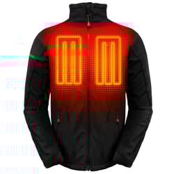 ActionHeat XXL Long Sleeve Men's Full-Zip Heated Jacket Kit Black