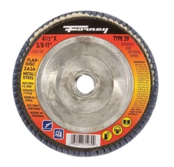 Forney 4-1/2 in. D Zirconia Aluminum Oxide Flap Disc 36 Grit 1 pc