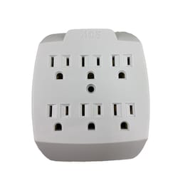ACE GROUNDED 2 OUTLETS 5-OUTLET ADAPTER WITH GREEN LIGHT HEAVY DUTY 125V 15A 