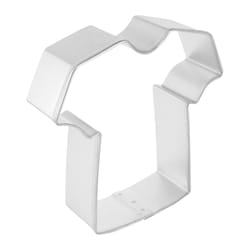 R&M International Corp International Corp 4 in. L Tee Shirt Cookie Cutter Silver 1 pc