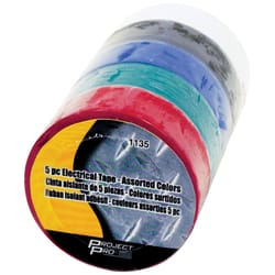 Project Pro Assorted Polyethylene/Resin Electrical Tape