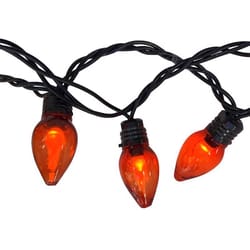 Celebrations Orange 20 ct LED Flicker Flame Halloween String Lights