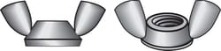 Hillman 8 in. Zinc-Plated Steel SAE Wing Nut 100 pk