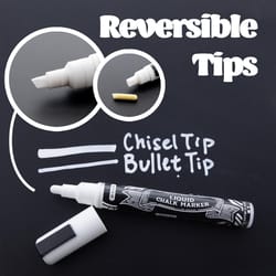 Bazic Products Assorted Bullet and Chisel Tip Chalk Marker 8 pk