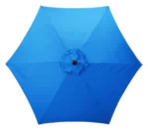 Living Accents  MARKET  9 ft. Tiltable Royal Blue  Patio Umbrella 