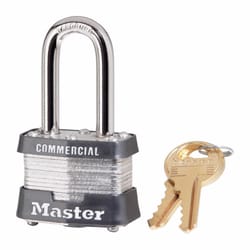 Master Lock 1-9/16 in. W Steel Pin Tumbler Padlock