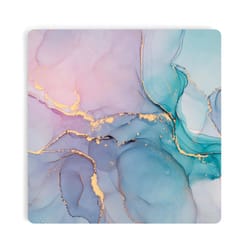 P. Graham Dunn Multicolored Ceramic Geode Cork Coasters 1 pk