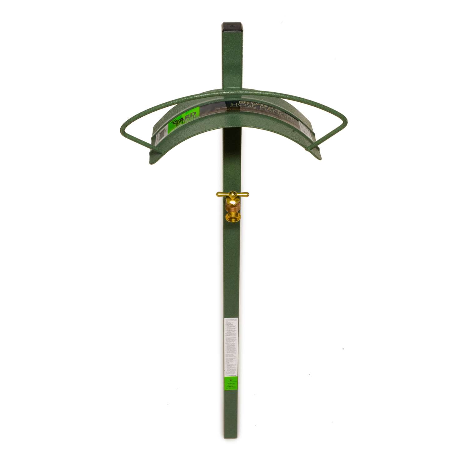 Yard Butler 150 ft. Post Mount Green Hose Hanger with