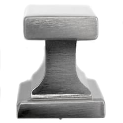 MNG Park Avenue Rectangle Cabinet Knob 5/6 in. Satin Nickel 1 pk