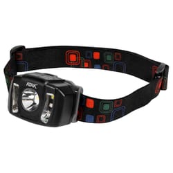 ATAK 210 lm Black LED Head Lamp AAA Battery