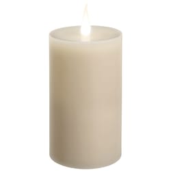 Xodus Innovations Affinity Ivory None Scent Pillar Flameless Flickering Candle