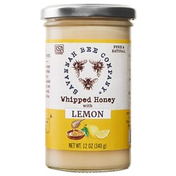 Savannah Bee Company Lemon Whipped Honey 12 oz Jar