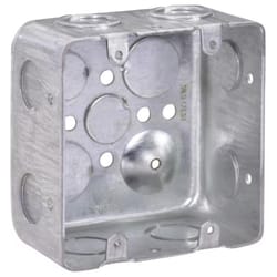 Southwire Old Work 30.3 cu in Square Galvanized Steel 2 gang Switch Box Gray