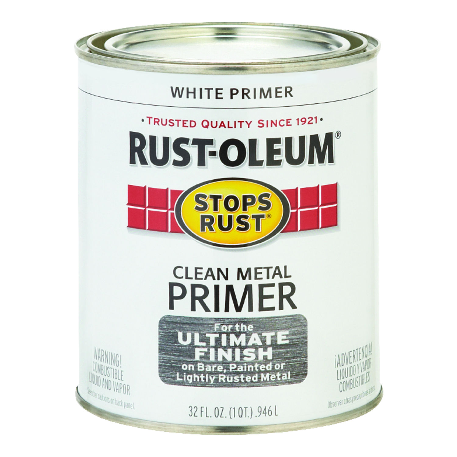 UPC 020066778057 product image for Rust-Oleum White Primer For Metals 1 qt. | upcitemdb.com