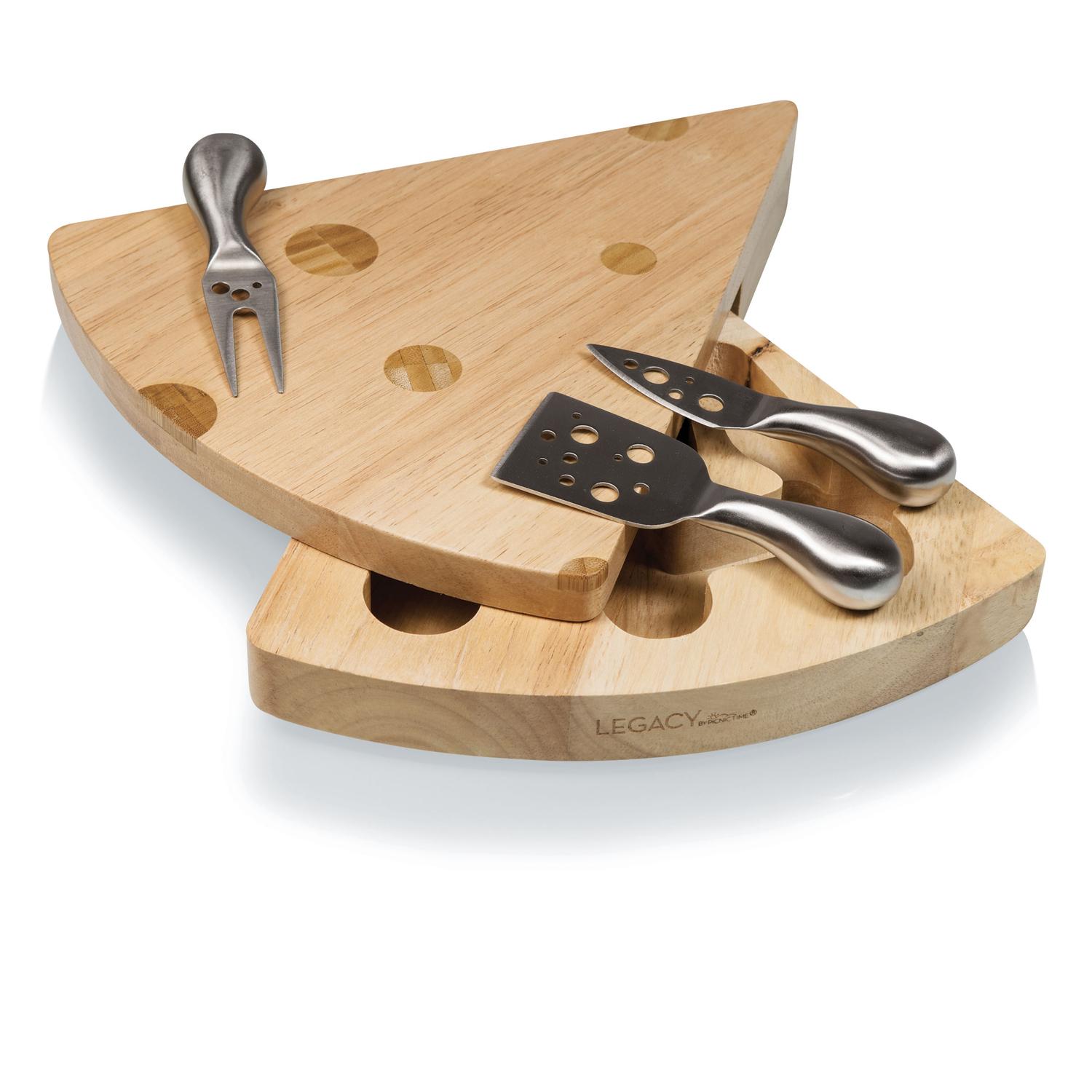 Picnic Time 11.5 in. L X 10 in. W X 1.9 in. Bamboo Cheese Board Sansujyuku sansujyuku.com