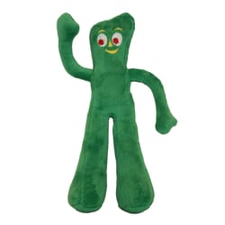 Multipet Gumby Green Plush Dog Toy Medium 1 pk