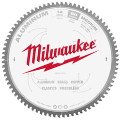 Milwaukee 14 in. D X 1 in. Carbide Tipped Circular Saw Blade 80 teeth 1 pk