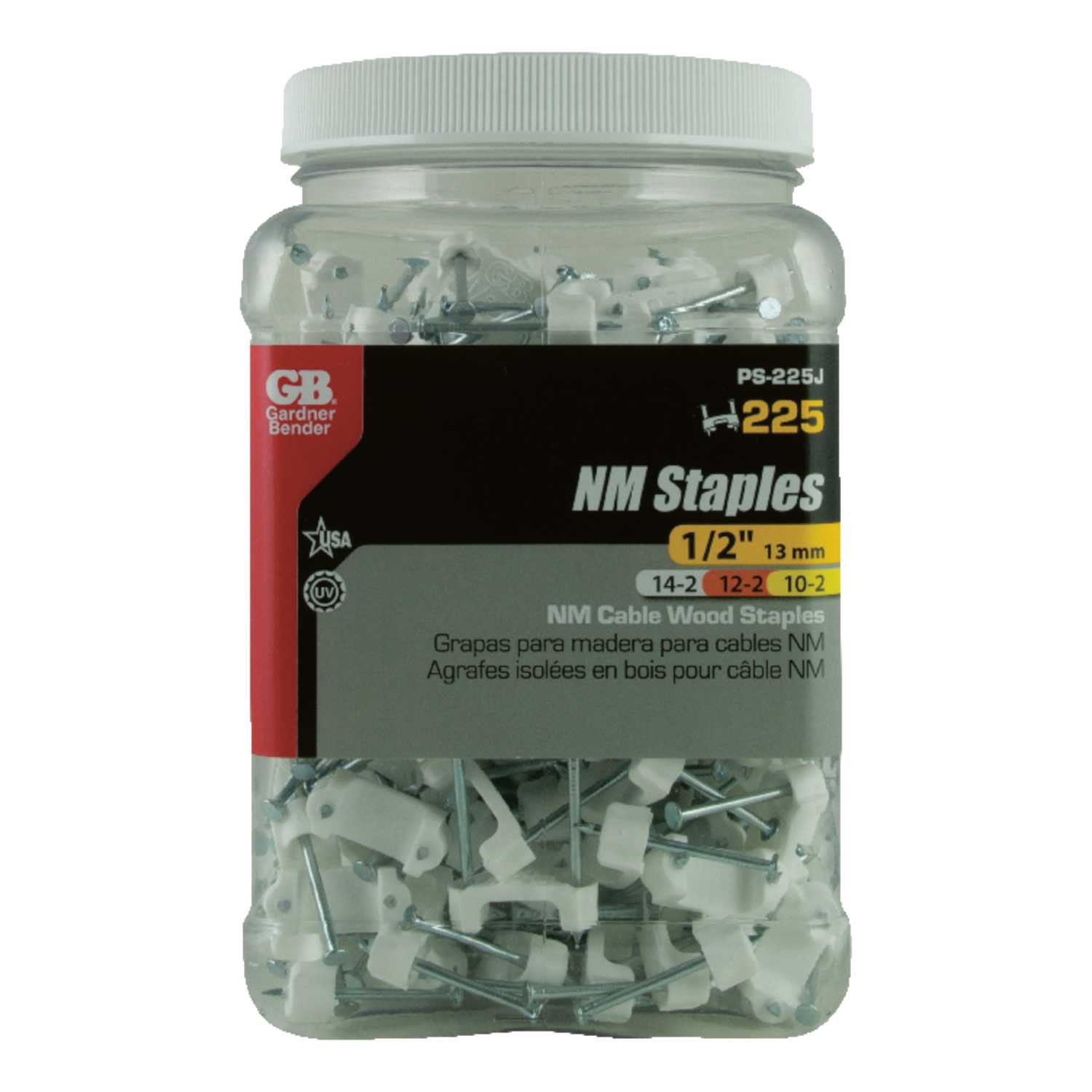 Gardner Bender 1/2 in. W Plastic Insulated Cable Staple 225 pk Ace