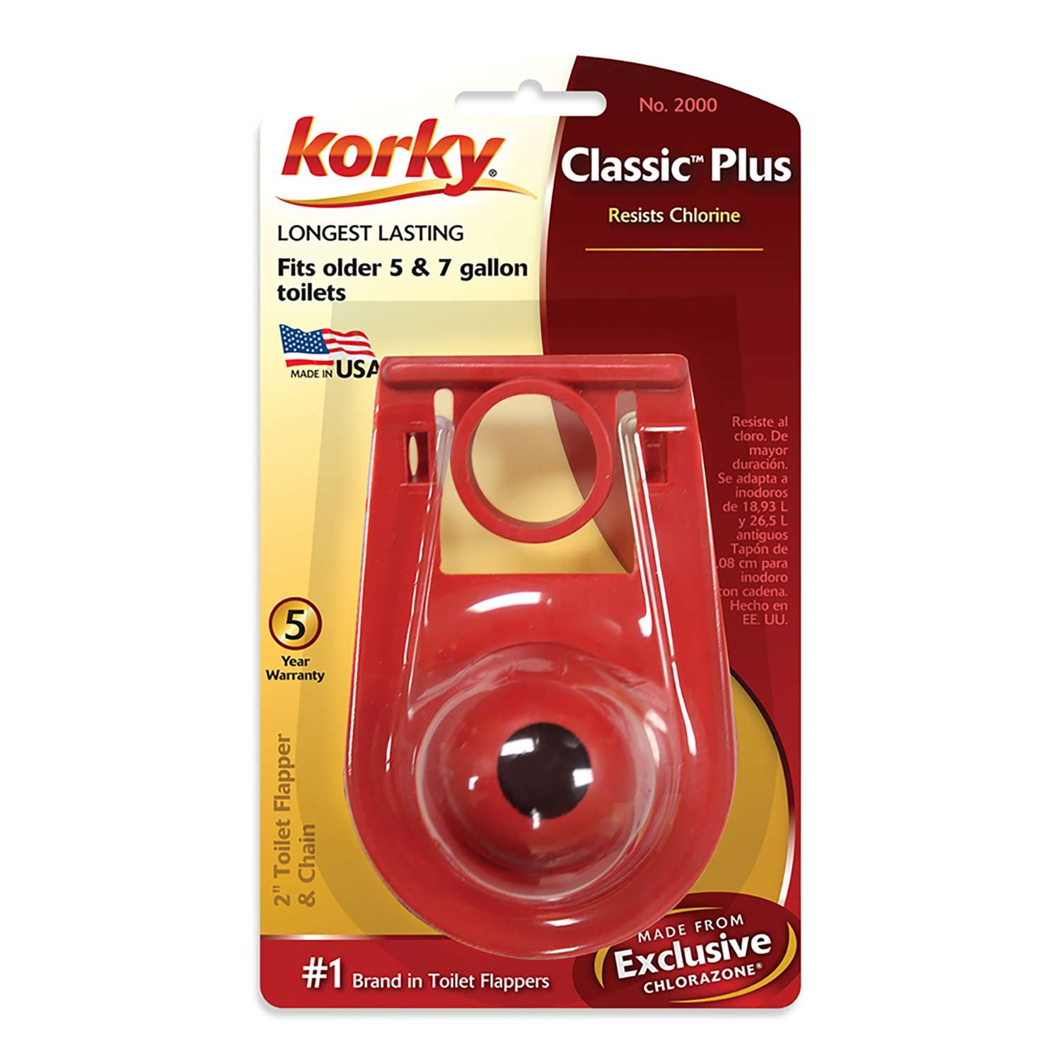 Korky Classic Plus Toilet Flapper Red Rubber Ace Hardware