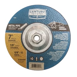 Century Drill & Tool 7 in. D X 5/8-11 in. Metal Grinding Wheel