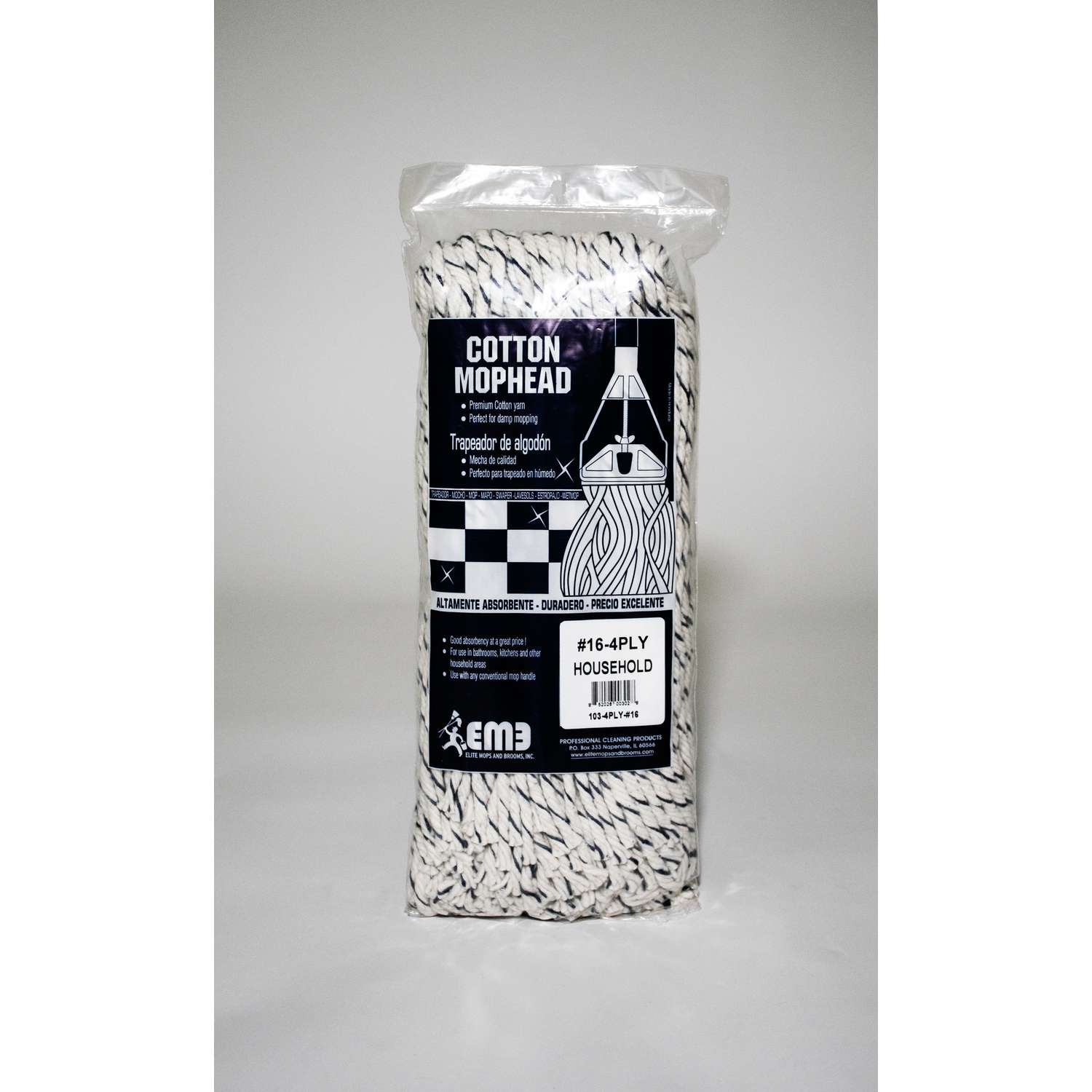 Elite Mops and Brooms 16 Cut End Cotton Mop Refill Ace Hardware